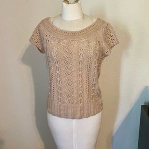 Super soft pink/tan sweater